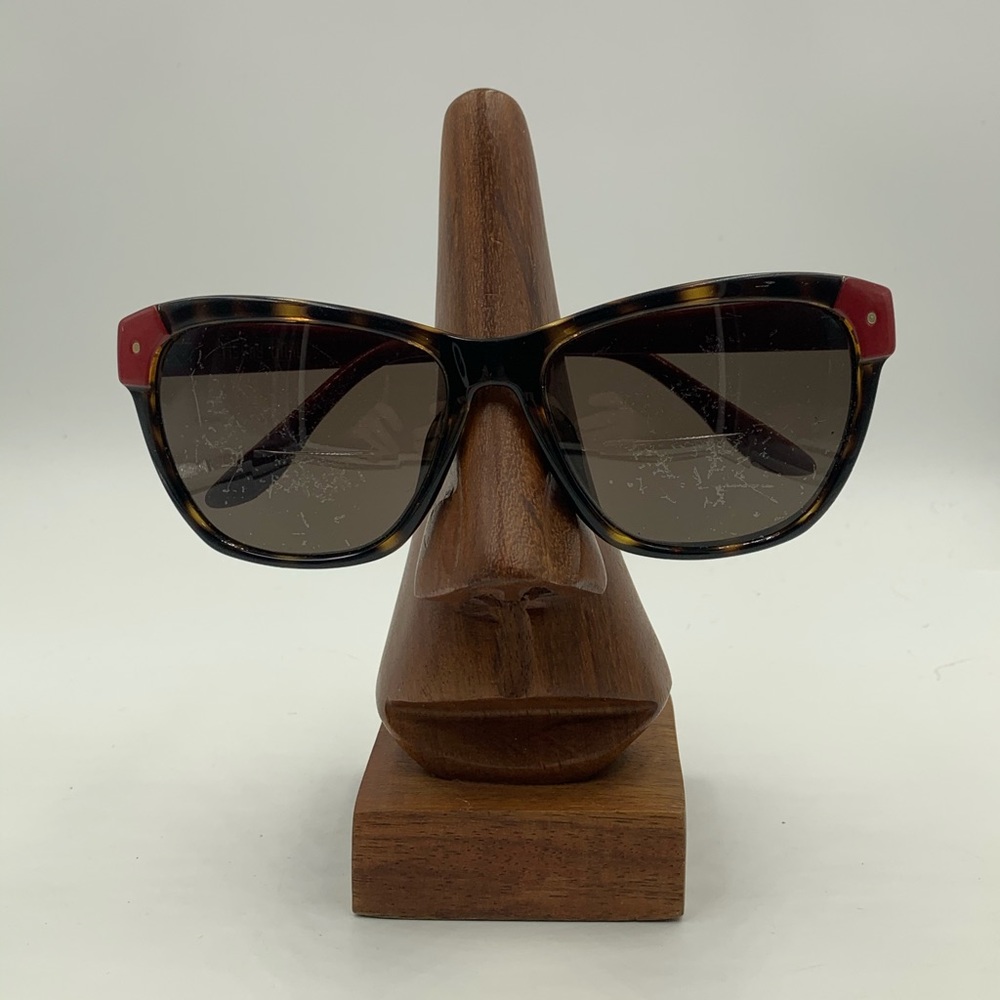 Ashley Grace Tortoise / Red Oval Sunglasses Frames